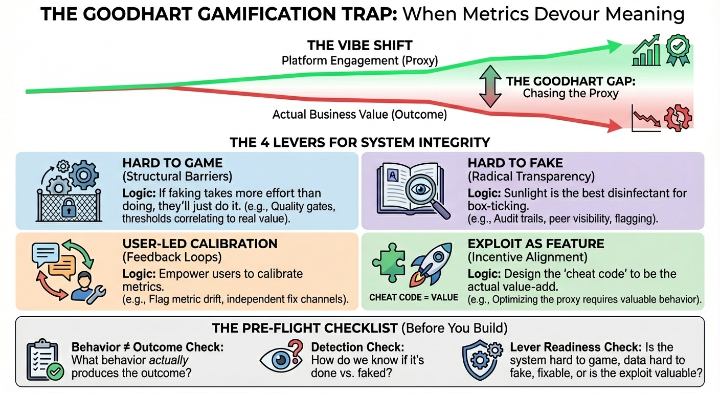 Avoiding Goodhart Trap Framework